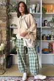 Patrick Plaid Brushed Cotton Demi Bloom Pant Meadow